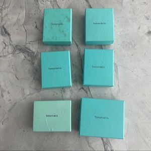 Tiffany & Co LOT of 6 Blue Boxes